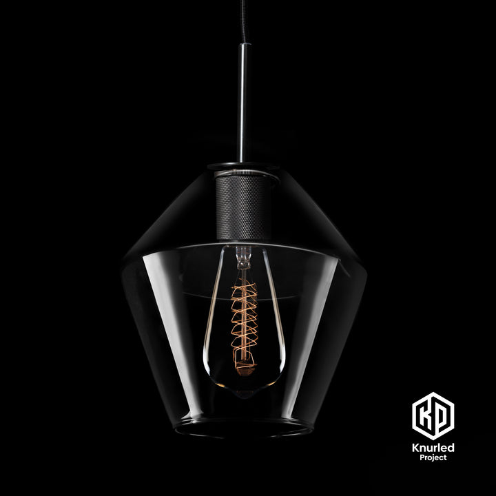 Black Shade Pendant Light + Diamond Shade
