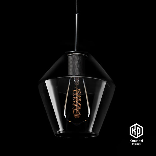 Black Shade Pendant Light + Diamond Shade