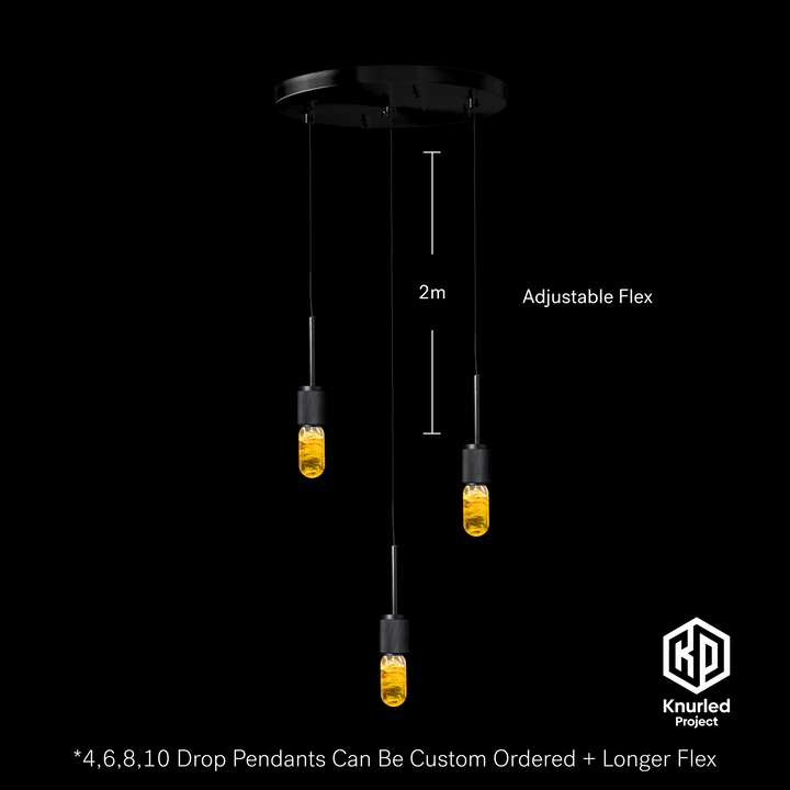 Black 3 Drop + Lava Mood Bulbs