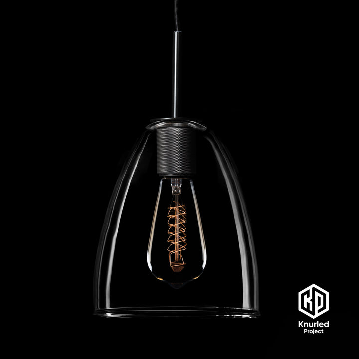 Black Shade Pendant Light + Bell Shade