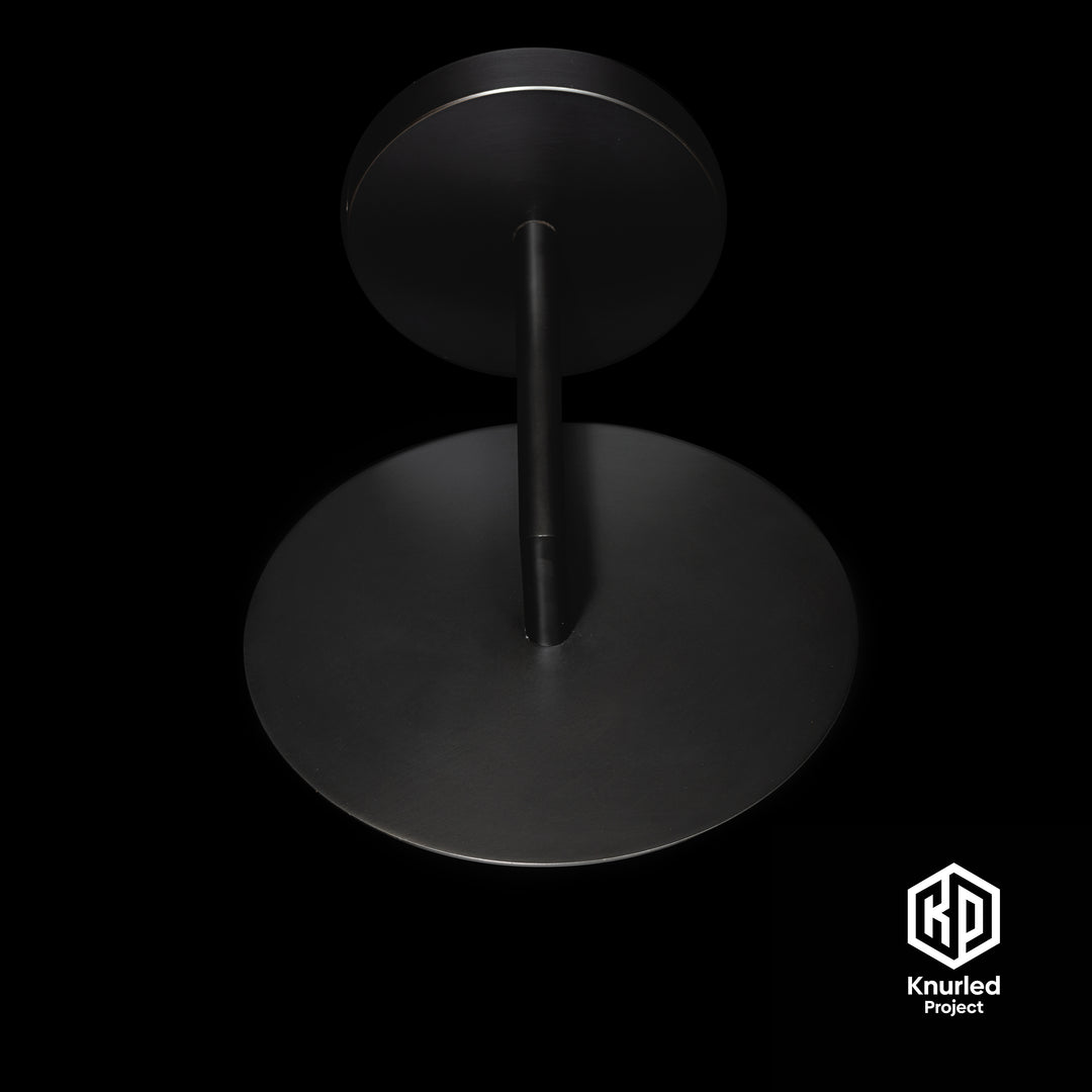 Black Disc Wall Light + Bell Shade