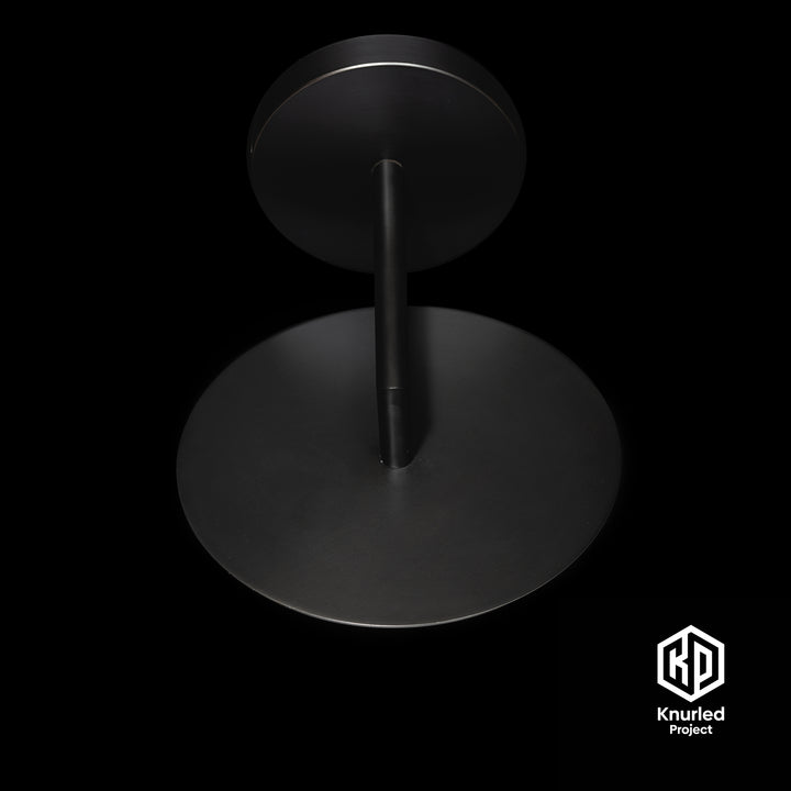 Black Disc Wall Light + Bell Shade