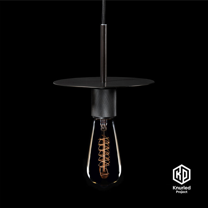 Black Disc Pendant Light