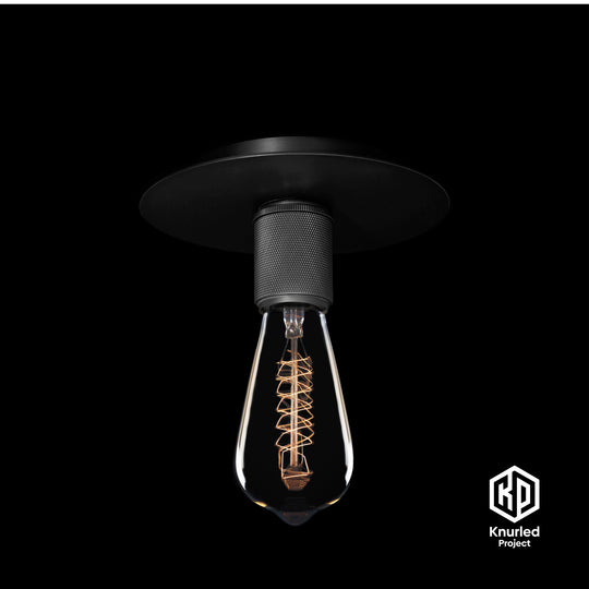 Black Disc Ceiling Light