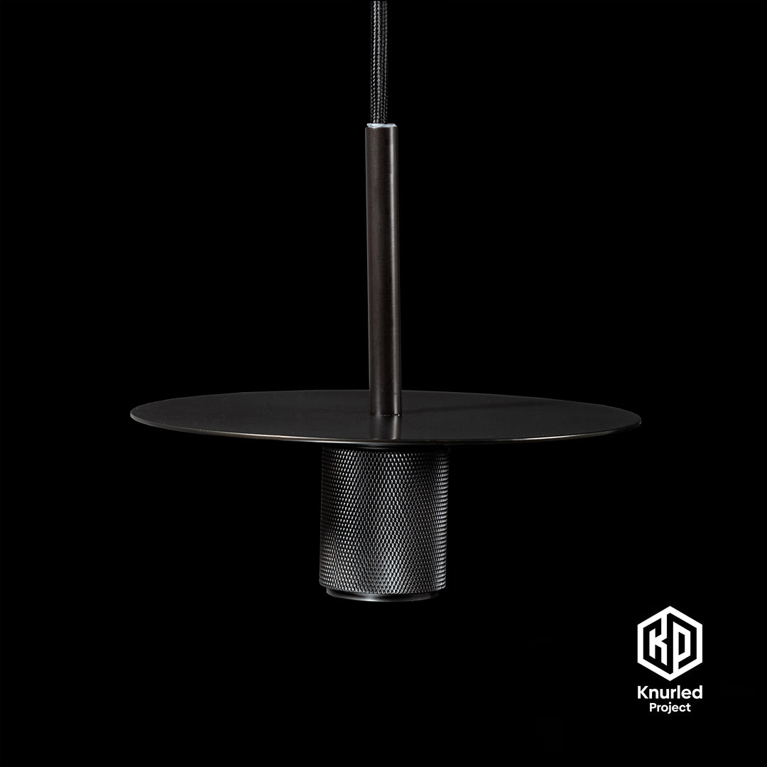 Black Disc Pendant Light