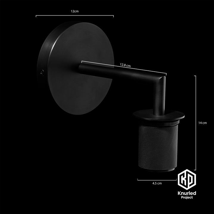 Black Shade Wall Light + Bell Shade