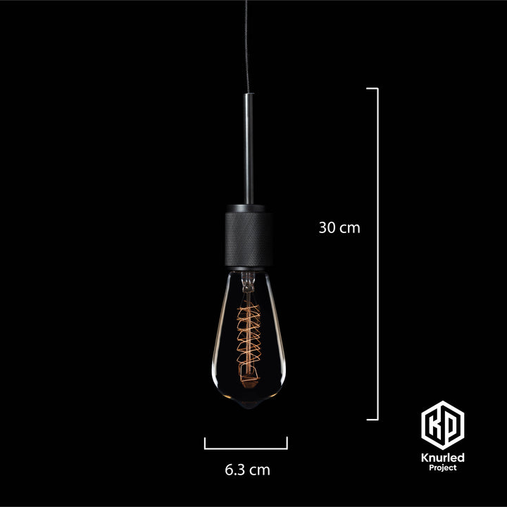 Black 3 Drop Pendant