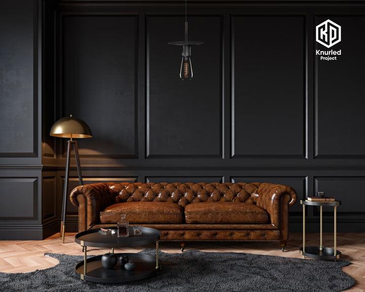 Black Disc Pendant Light