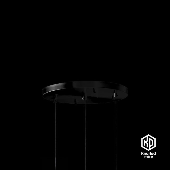 Black 3 Drop Pendant