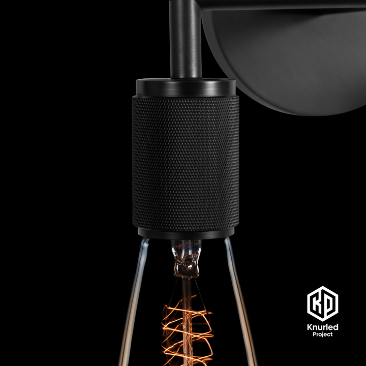 Black Double Wall Light