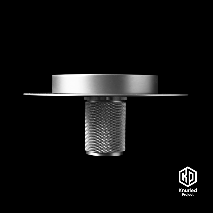 Matte Silver Disc Ceiling Light