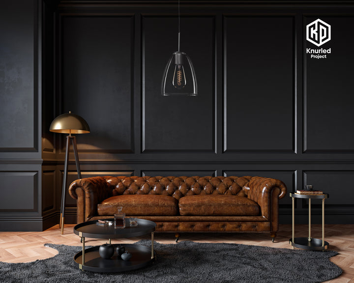 Black Shade Pendant Light + Bell Shade