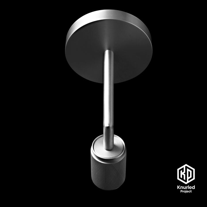 birdseye view of steel wall light 